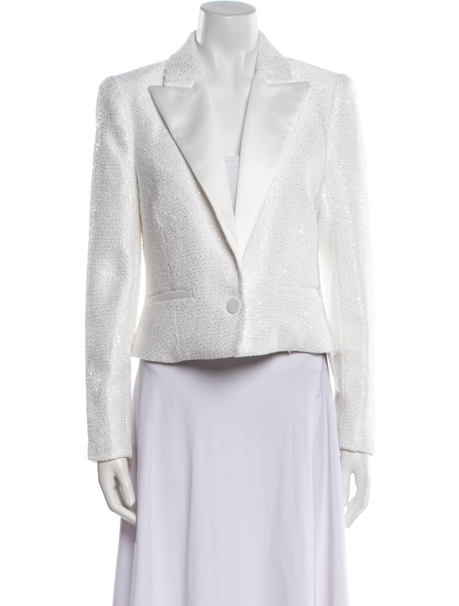 L'Agence Tweed Pattern Blazer