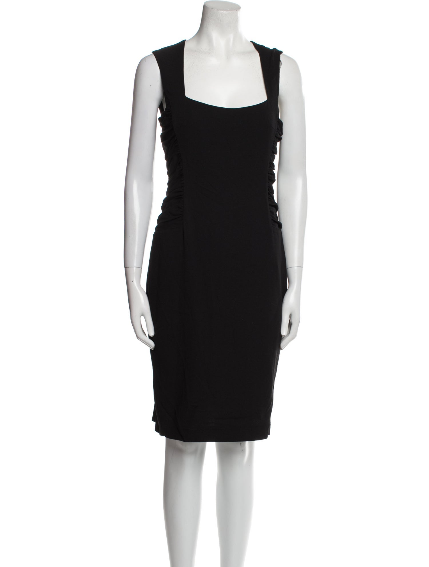 L'Agence Square Neckline Knee-Length Dress