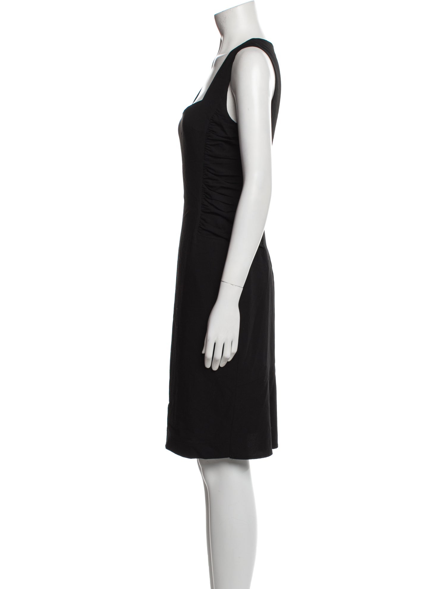 L'Agence Square Neckline Knee-Length Dress