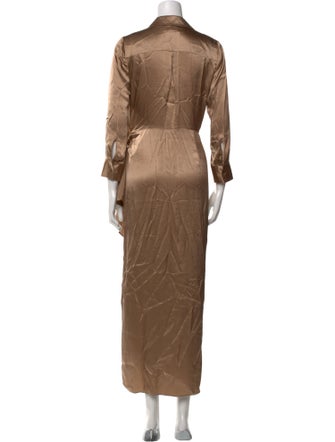 L'Agence Silk Long Dress