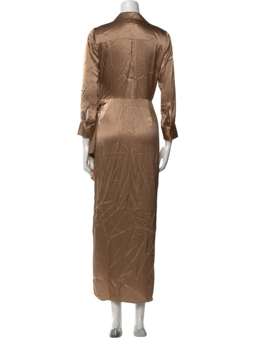 L'Agence Silk Long Dress
