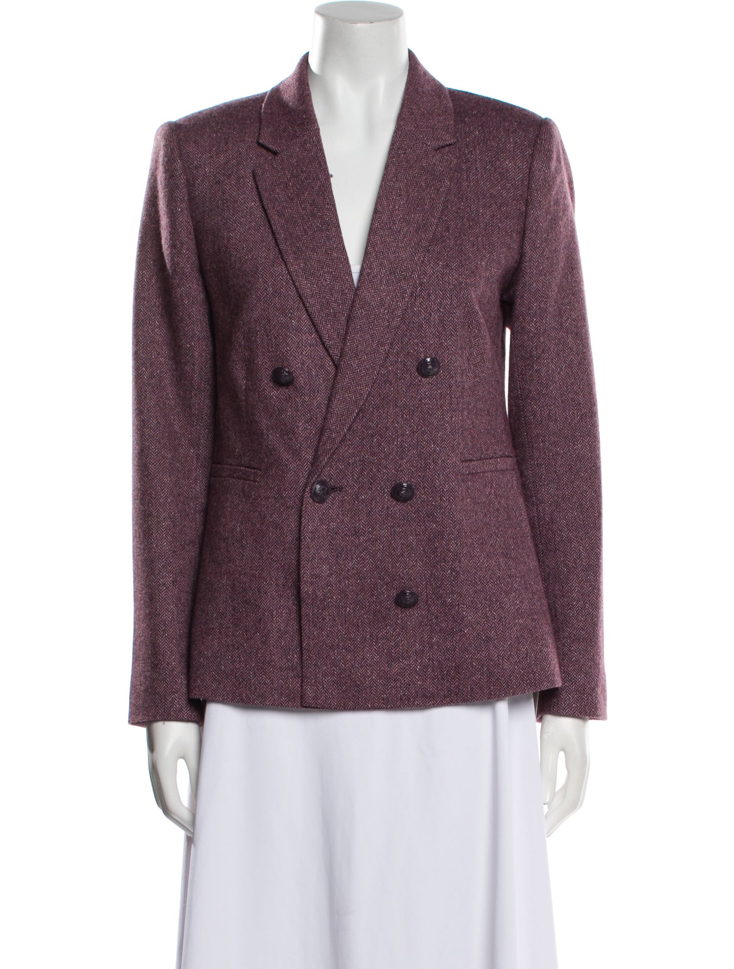L'Agence Wool Printed Blazer