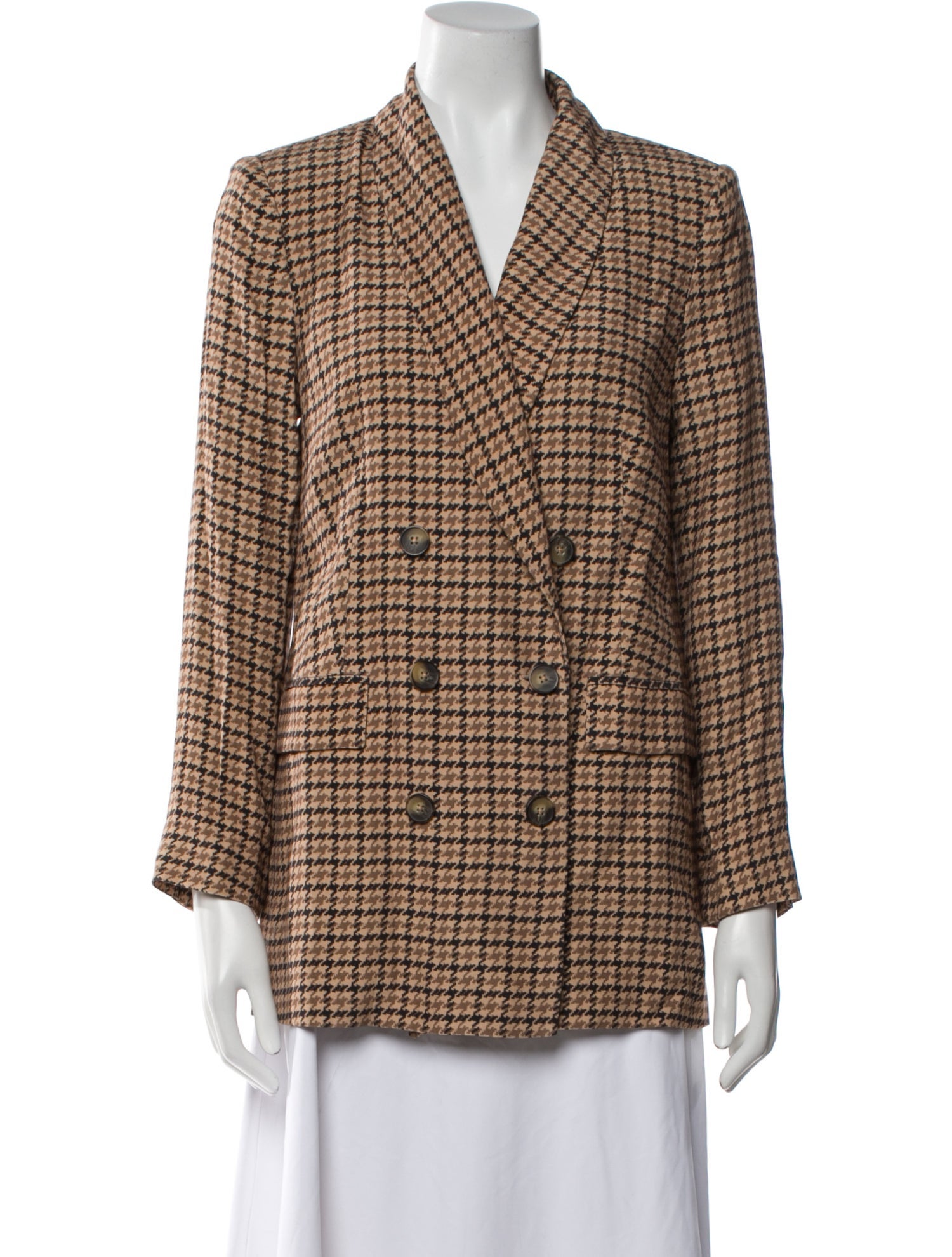 L'Agence Plaid Print Blazer