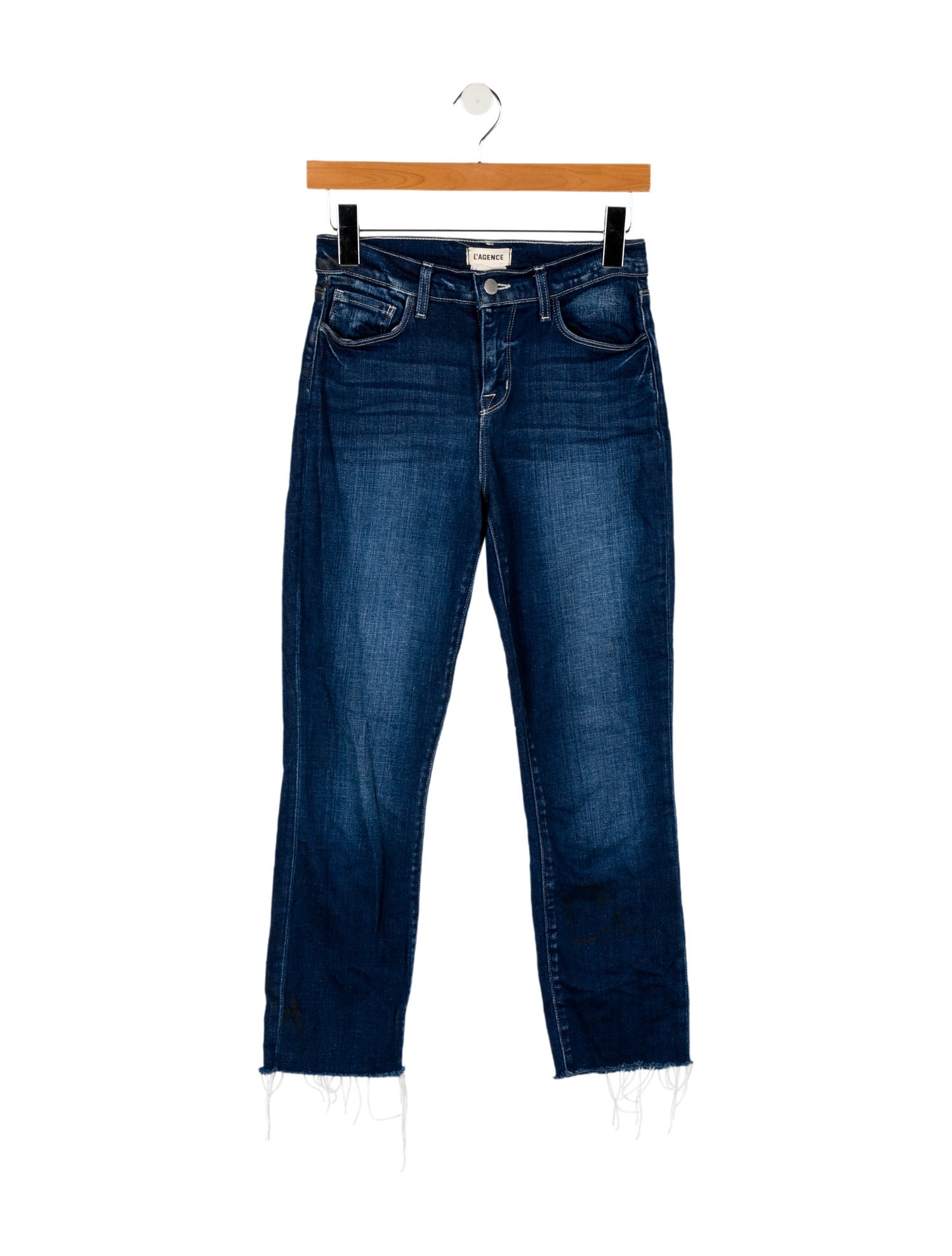 L'Agence Mid-Rise Straight Leg Jeans