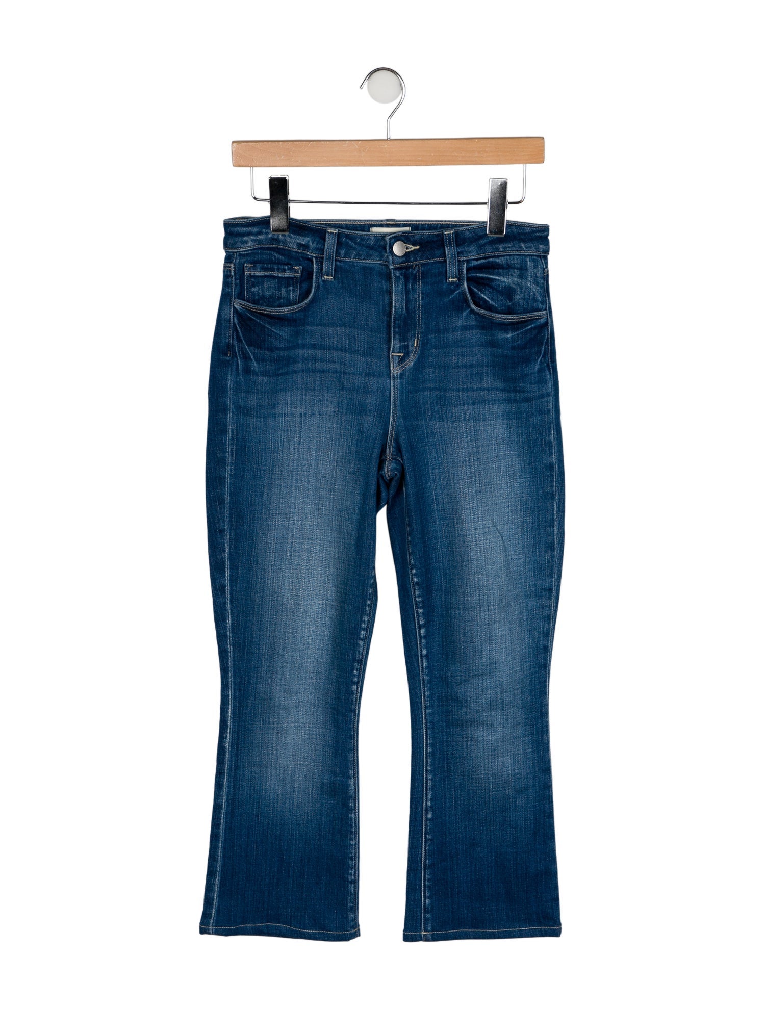 L'Agence High-Rise Straight Leg Jeans