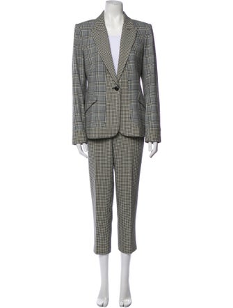 L'Agence Houndstooth Print Pantsuit