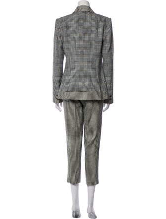 L'Agence Houndstooth Print Pantsuit