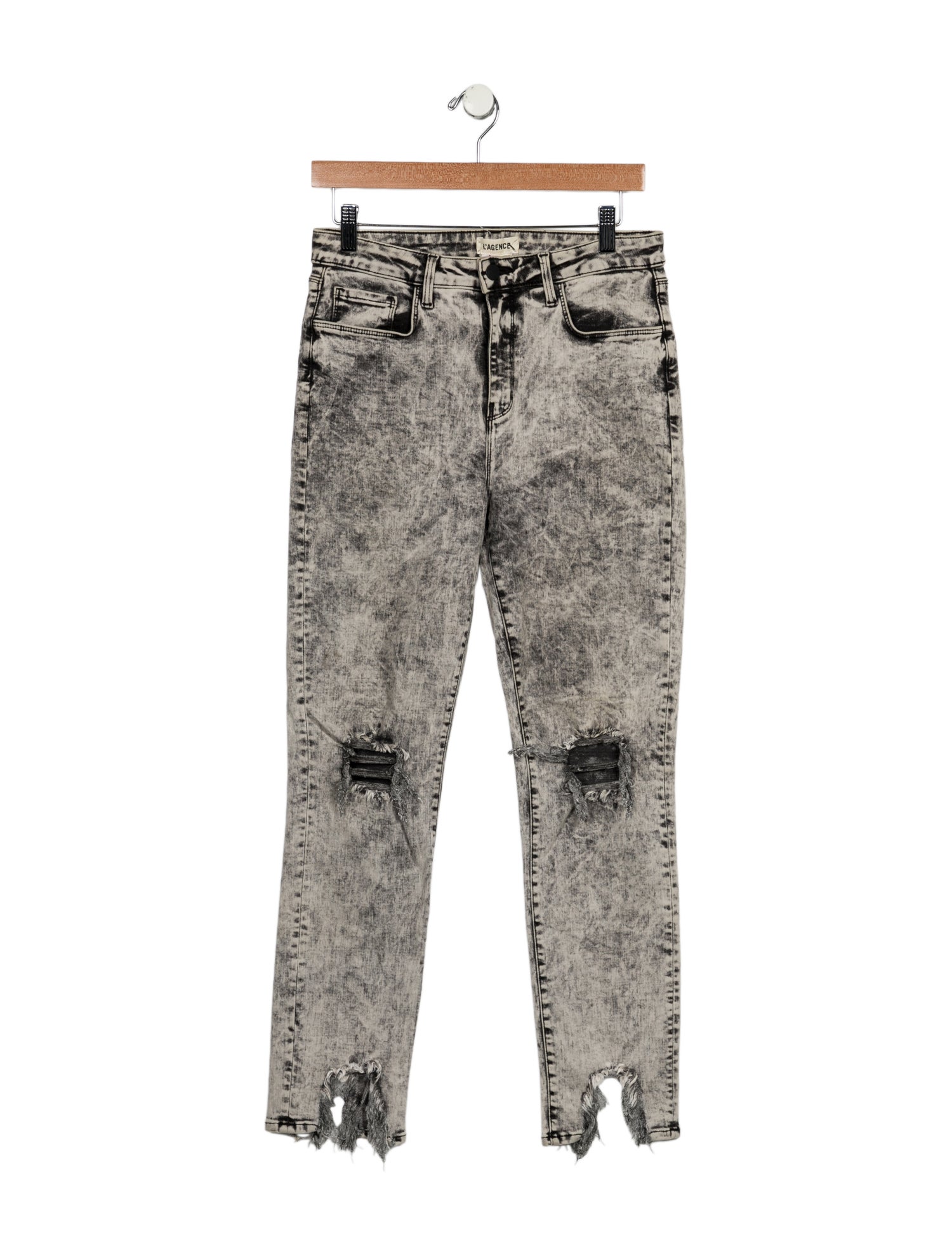 L'Agence Mid-Rise Straight Leg Jeans