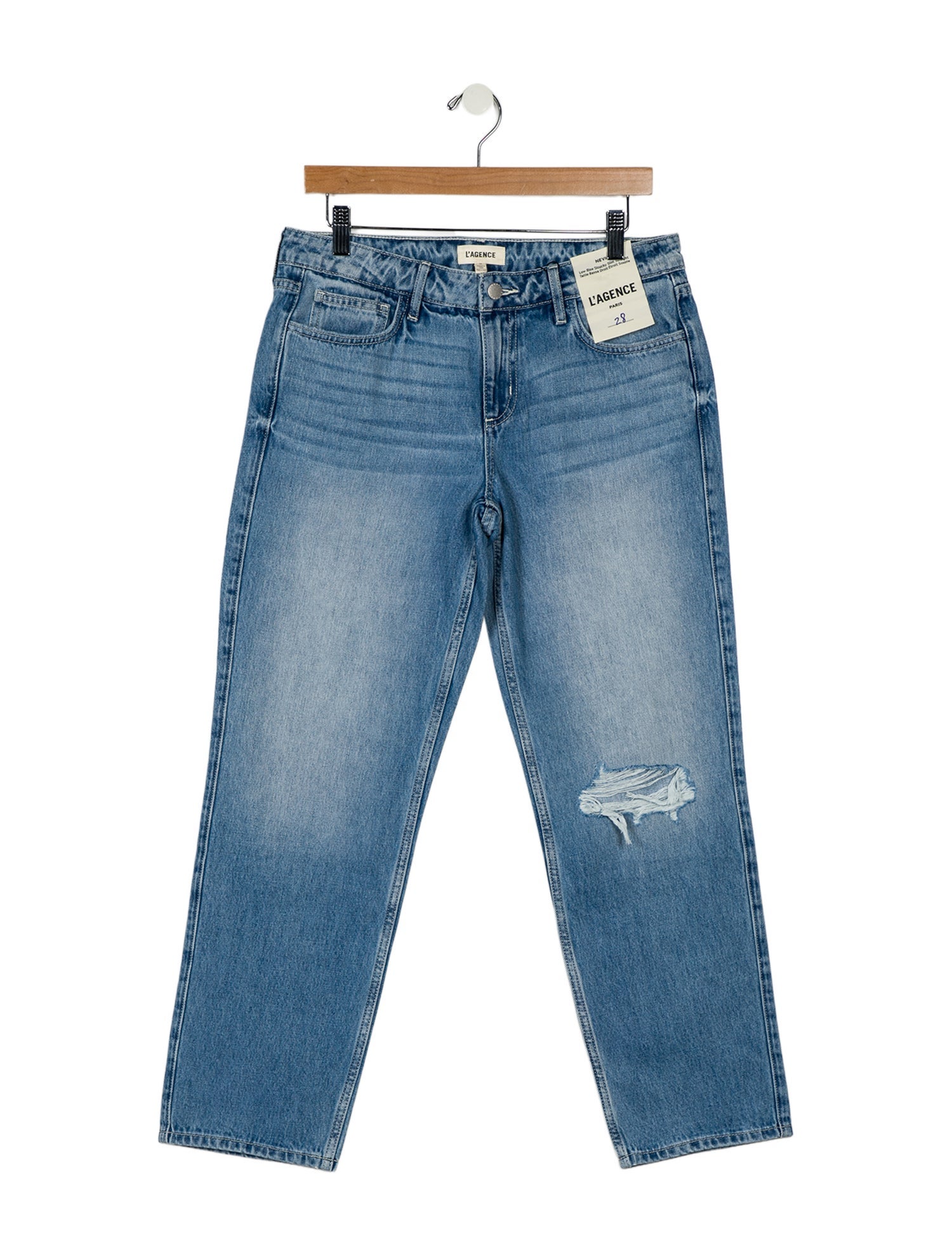 L'Agence Low-Rise Straight Leg Jeans w/ Tags