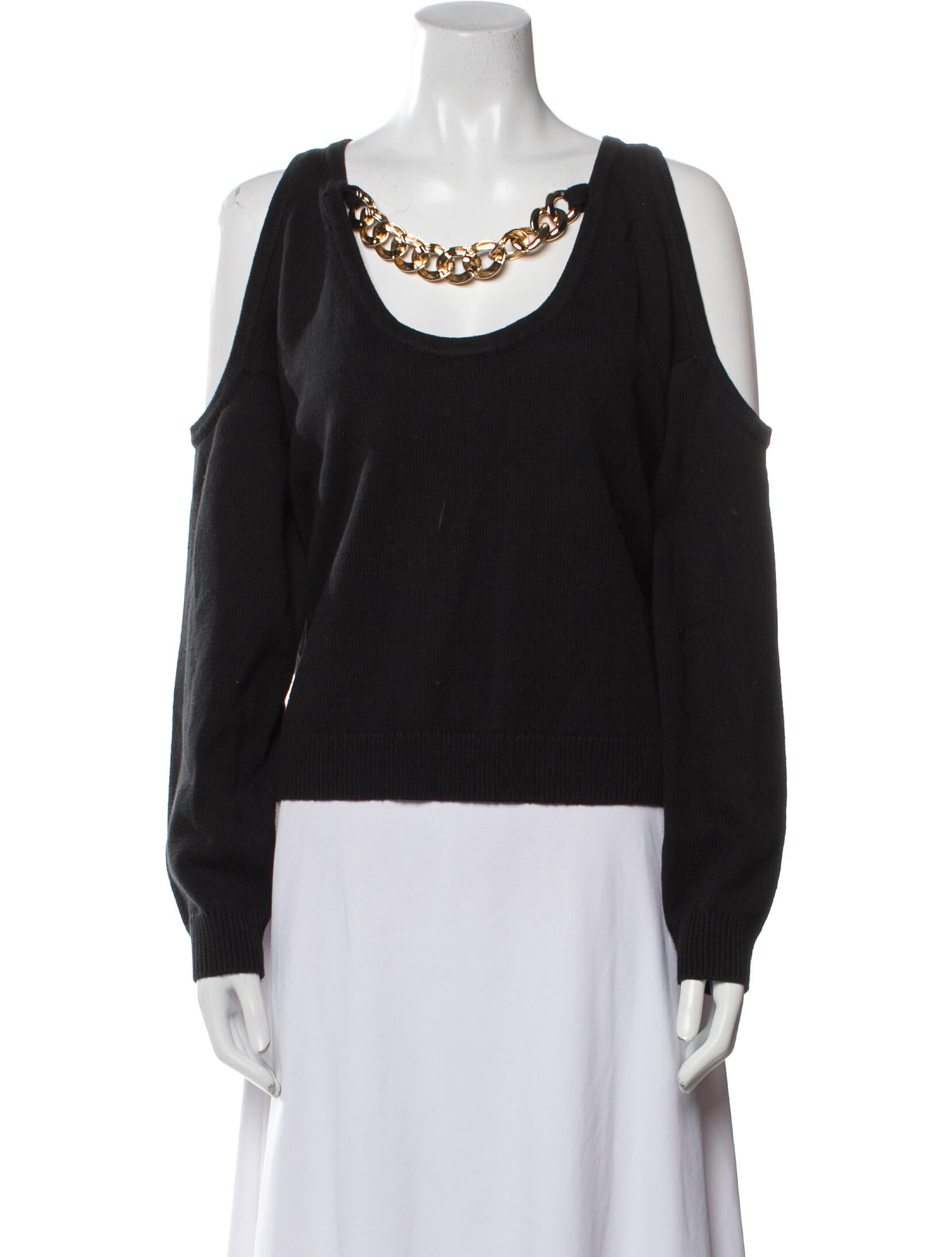 L'Agence Scoop Neck Long Sleeve Sweatshirt