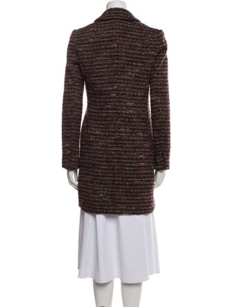 L'Agence Wool Tweed Pattern Peacoat