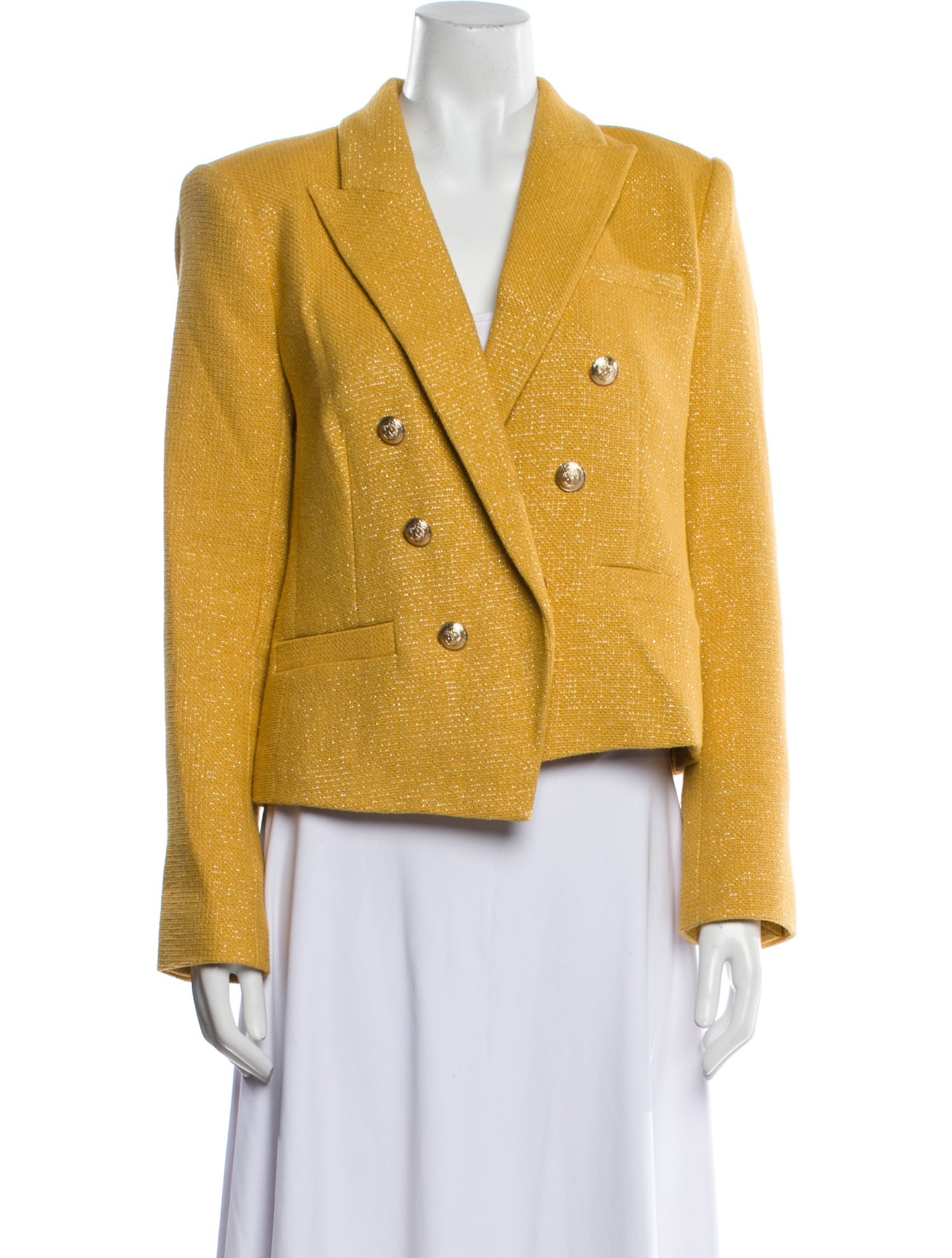 L'Agence Tweed Pattern Blazer