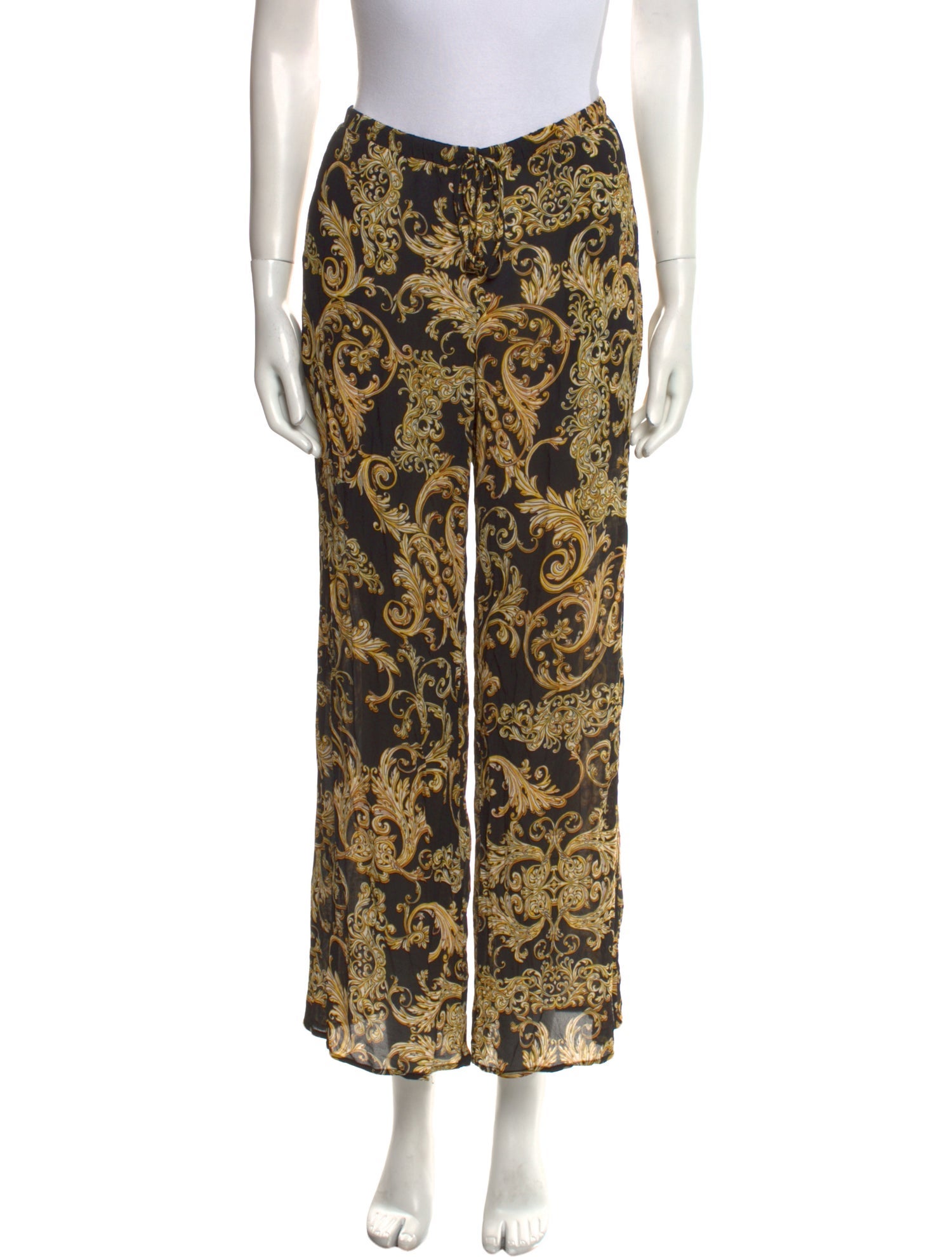 L'Agence Printed Wide Leg Pants