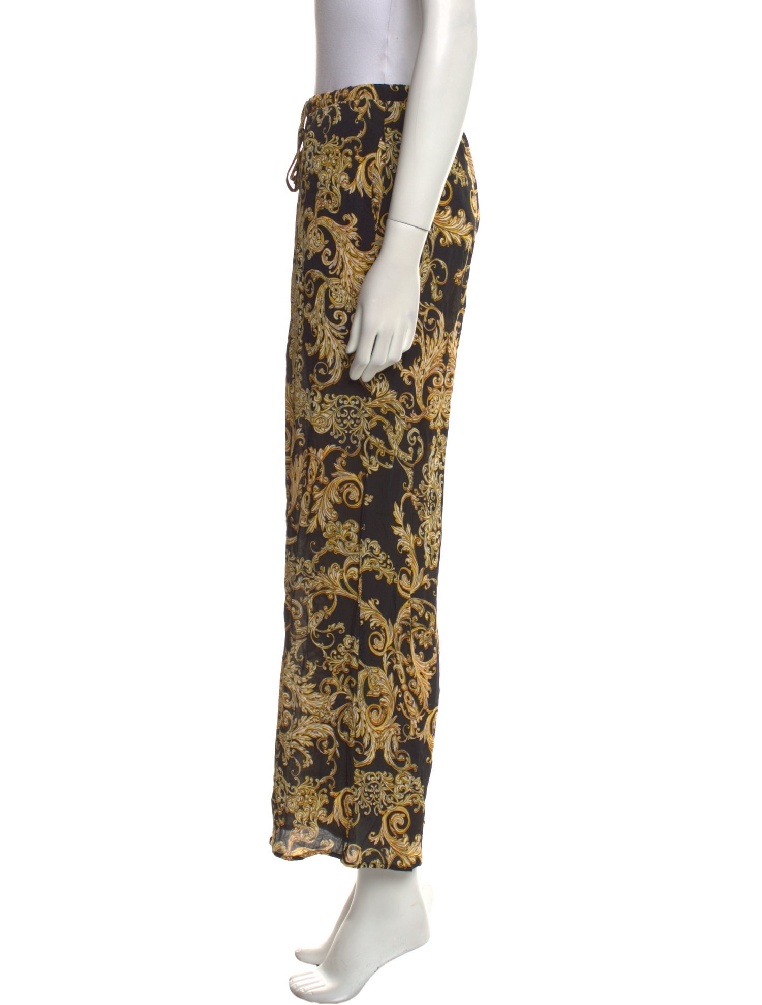 L'Agence Printed Wide Leg Pants