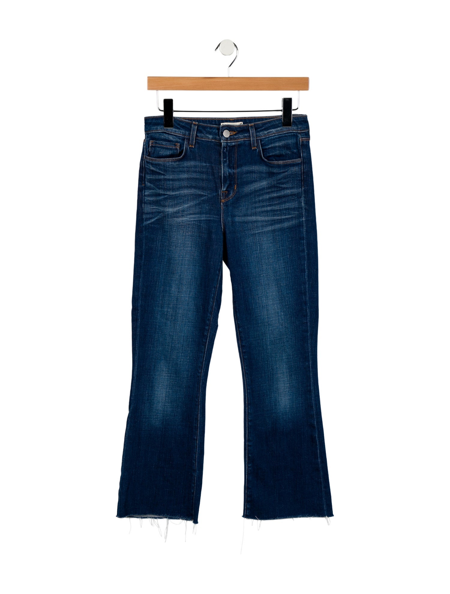 L'Agence Mid-Rise Wide Leg Jeans