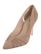 L'Agence Suede Mesh Accents Pumps