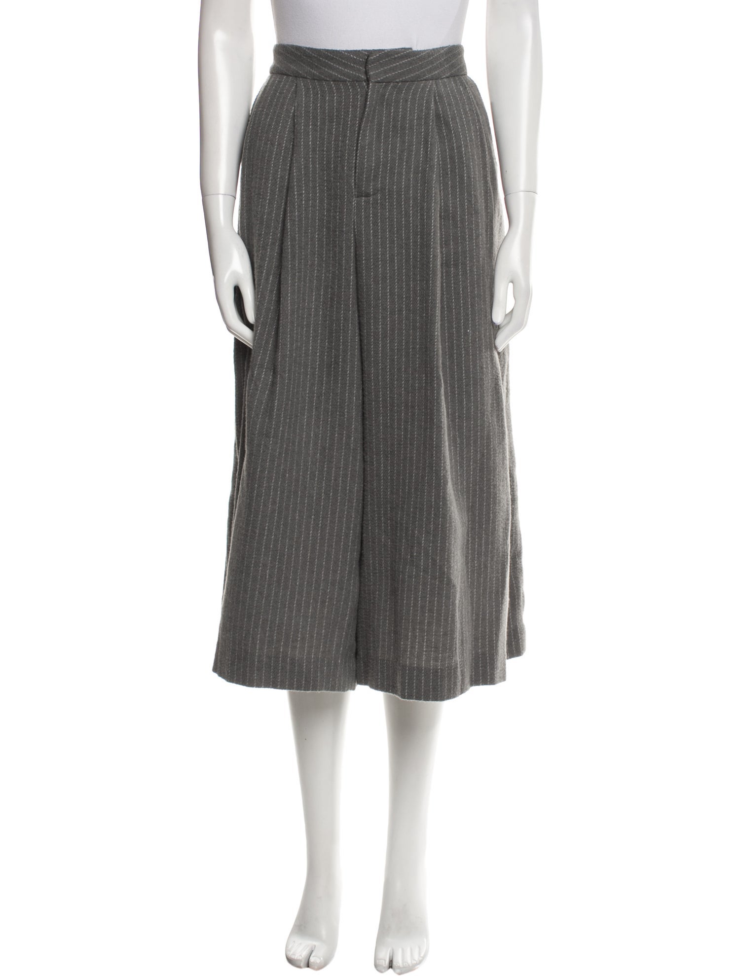 L'Agence Striped Wide Leg Pants