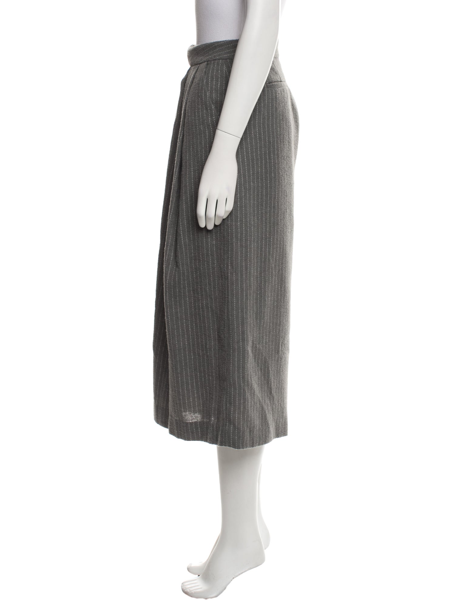 L'Agence Striped Wide Leg Pants