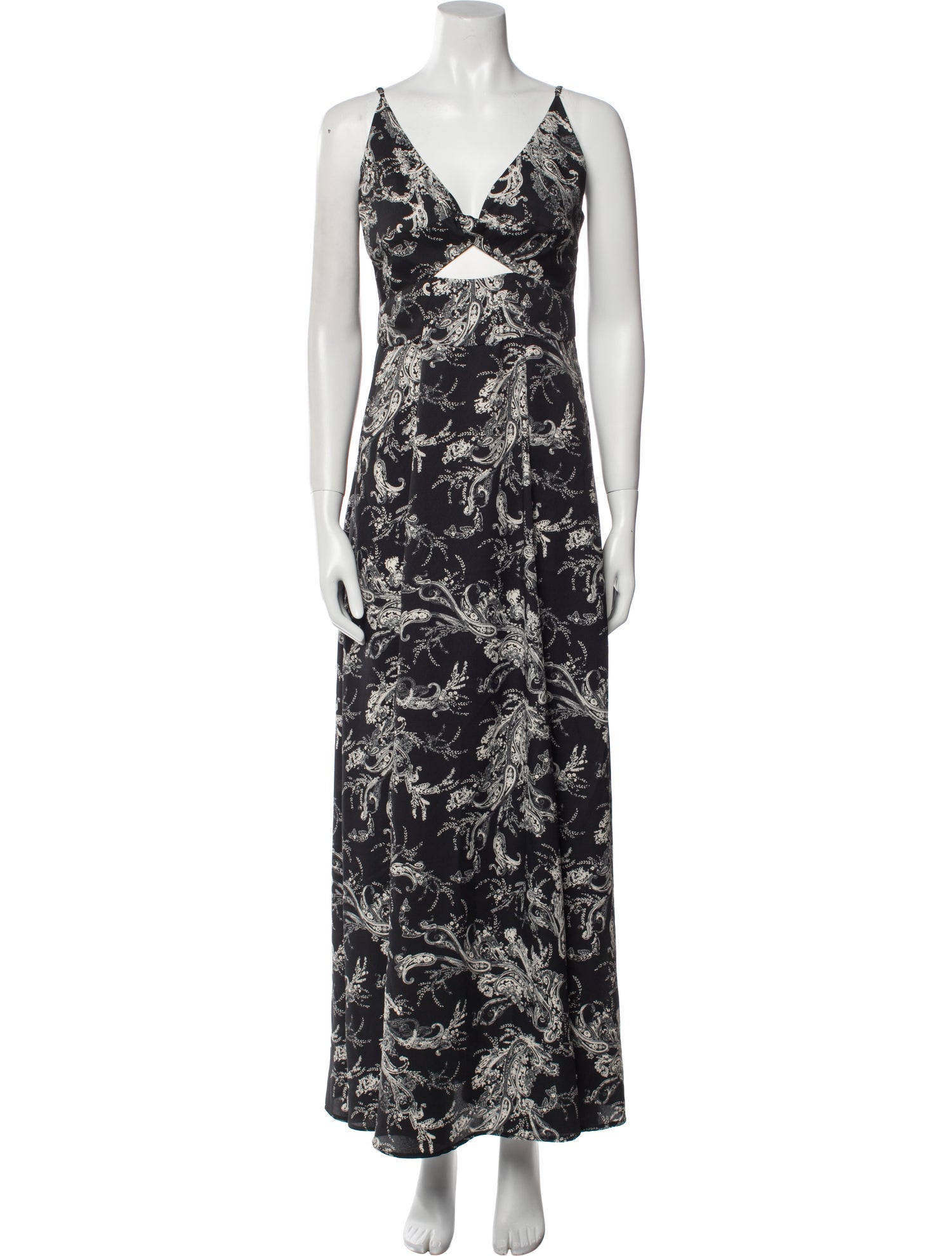 L'Agence Floral Print Long Dress w/ Tags