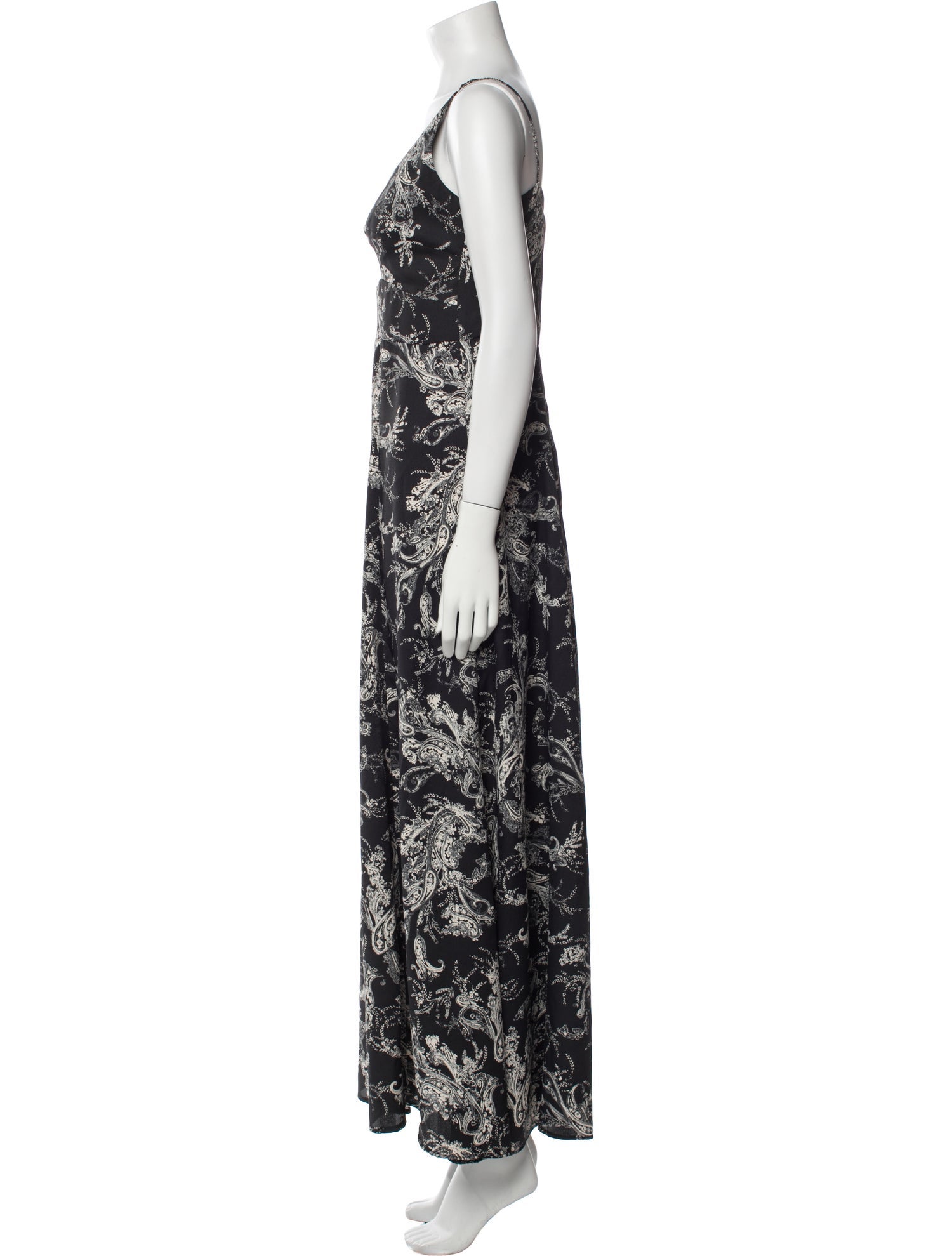 L'Agence Floral Print Long Dress w/ Tags