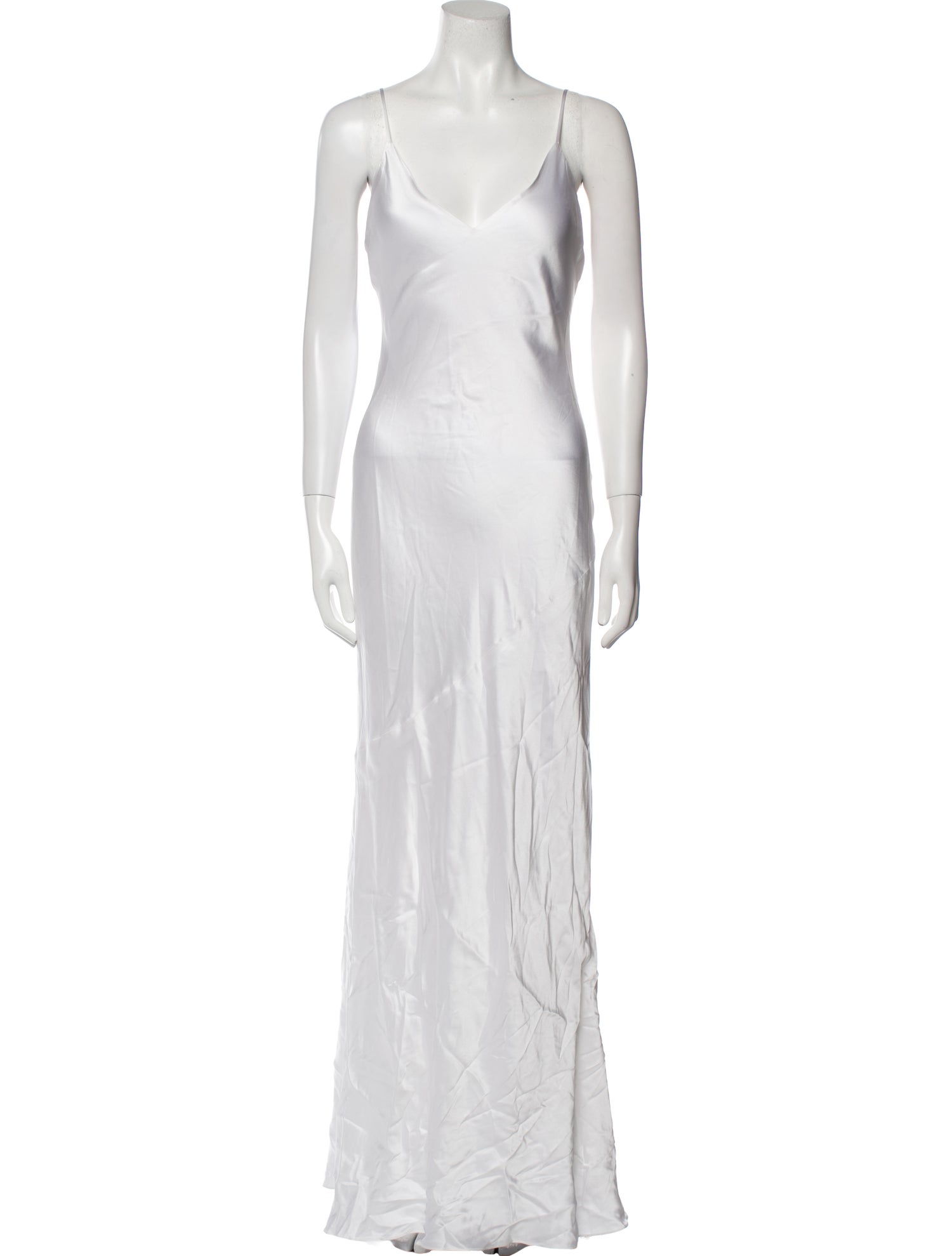 L'Agence Silk Long Dress