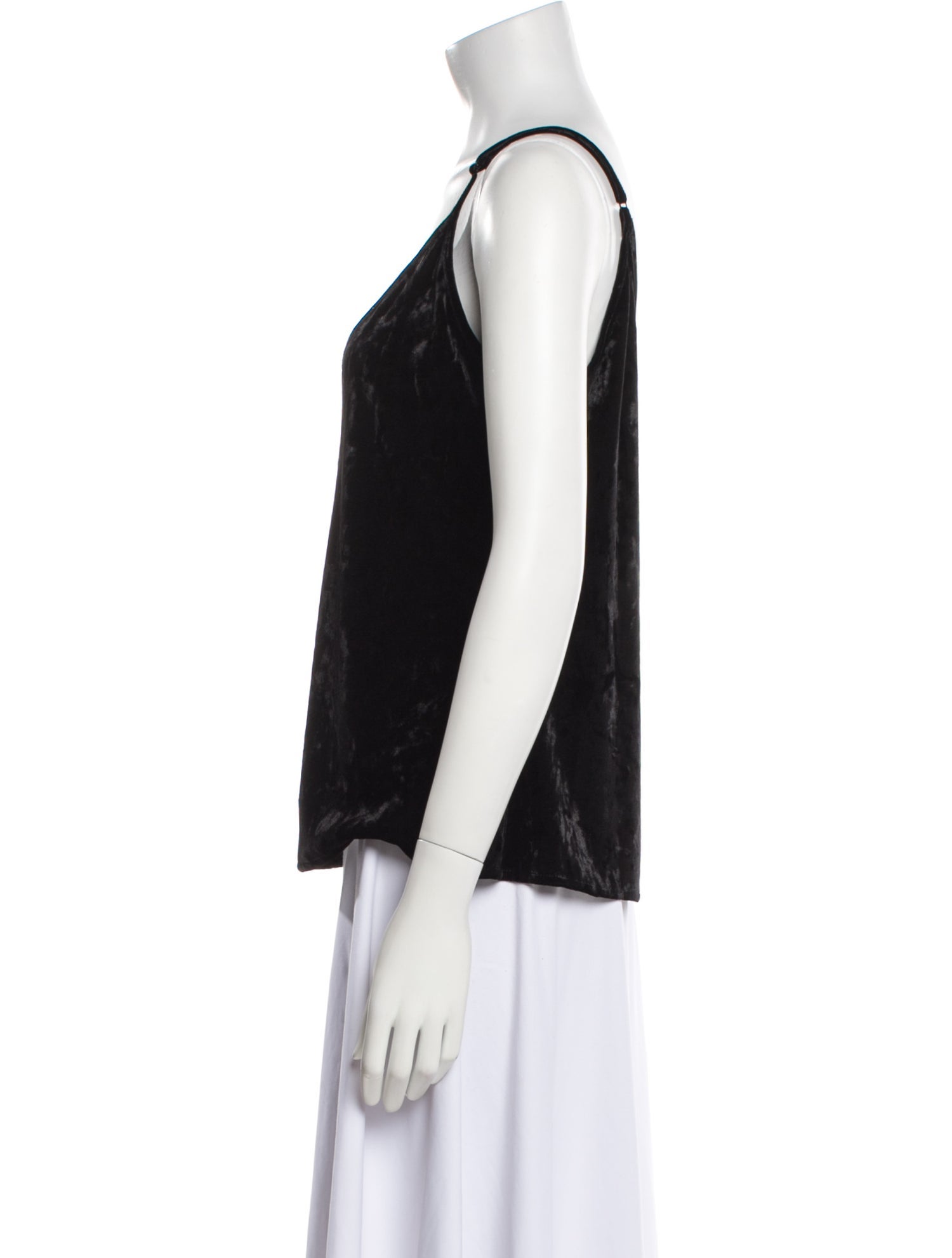 L'Agence Scoop Neck Sleeveless Top