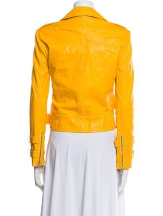 L'Agence Leather Biker Jacket