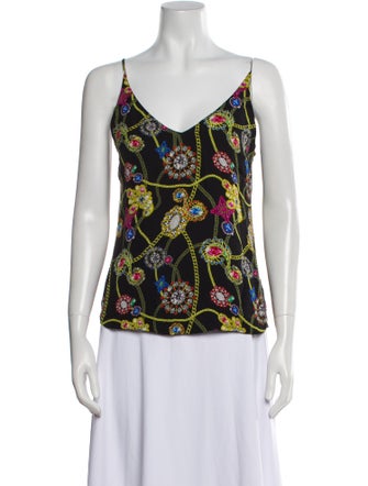 L'Agence Silk Printed Top
