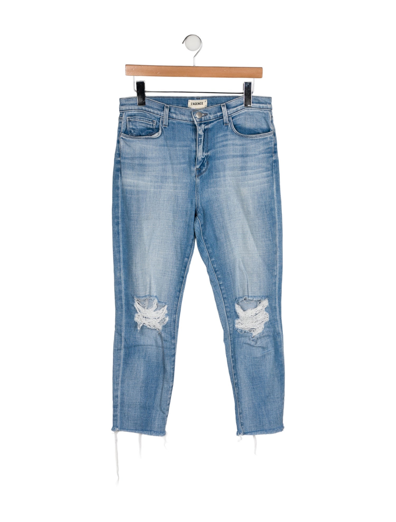 L'Agence Mid-Rise Straight Leg Jeans