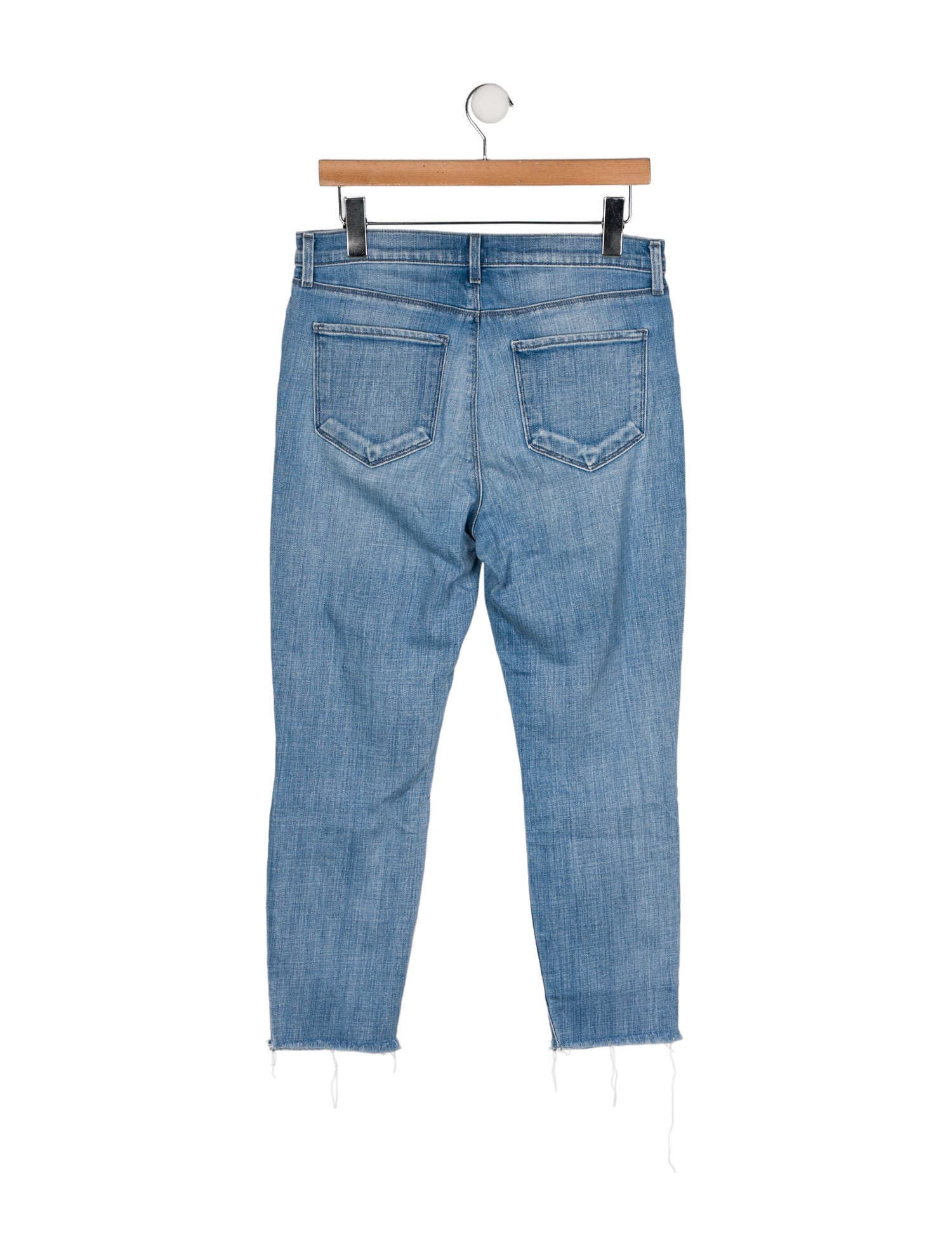 L'Agence Mid-Rise Straight Leg Jeans