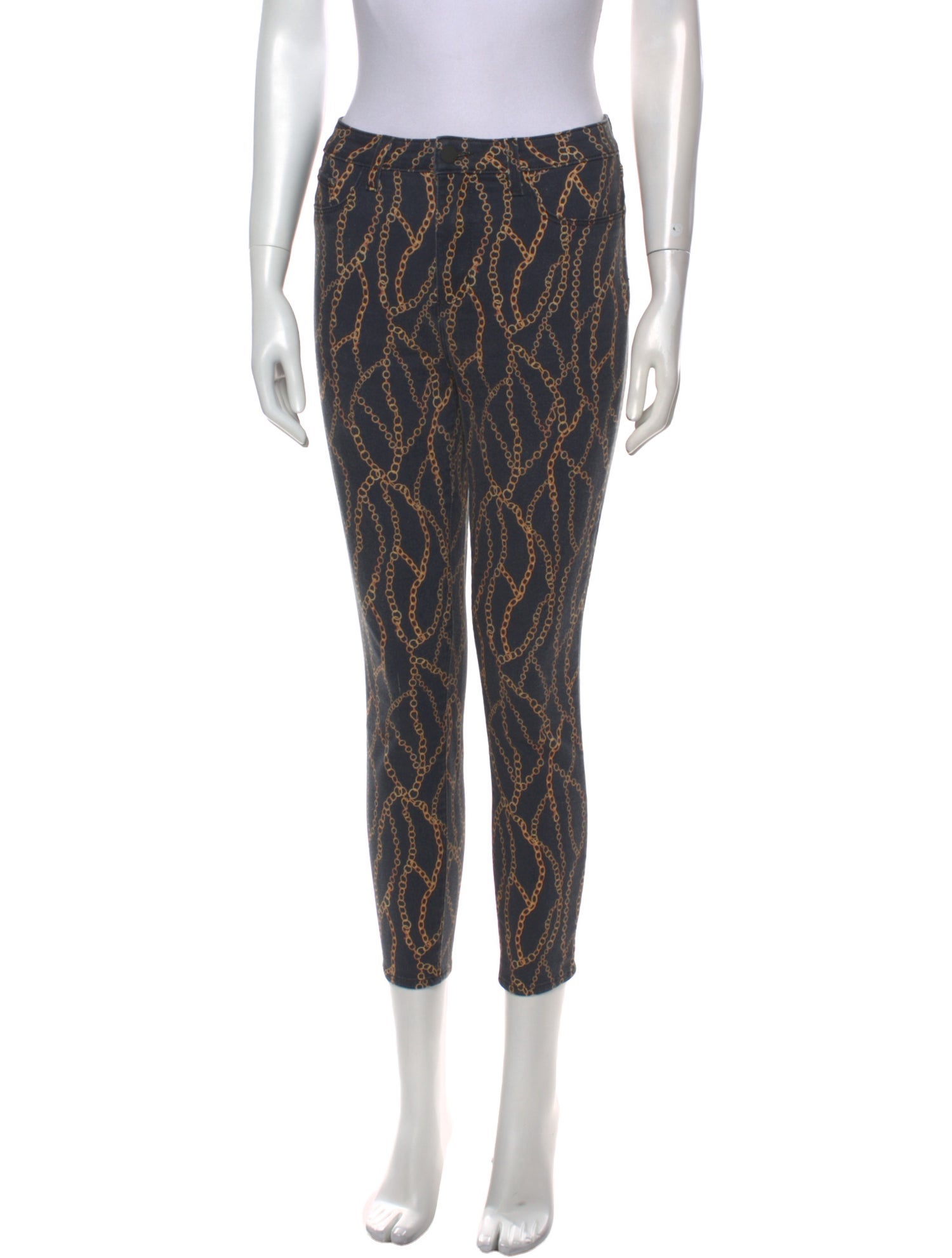 L'Agence Printed Skinny Leg Pants