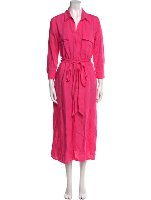 L'Agence Linen Long Dress