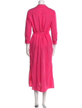 L'Agence Linen Long Dress