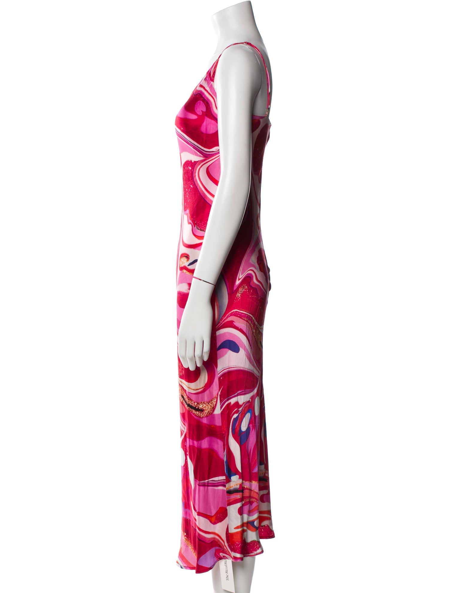 L'Agence Silk Long Dress