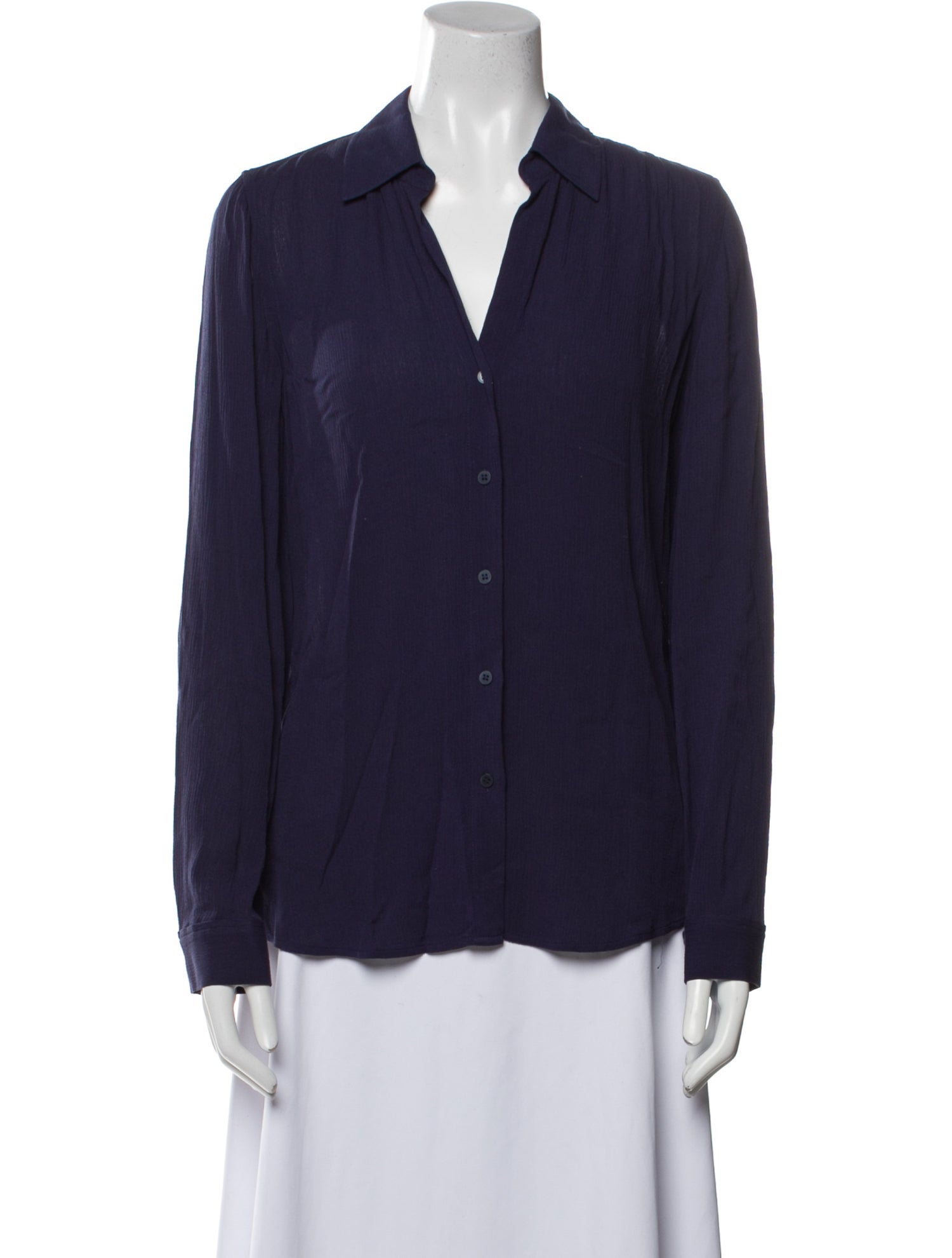 L'Agence Long Sleeve Button-Up Top