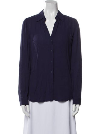 L'Agence Long Sleeve Button-Up Top