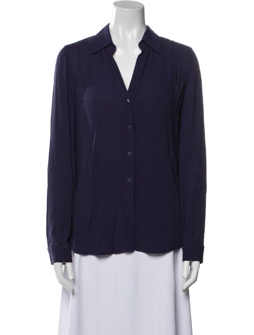 L'Agence Long Sleeve Button-Up Top