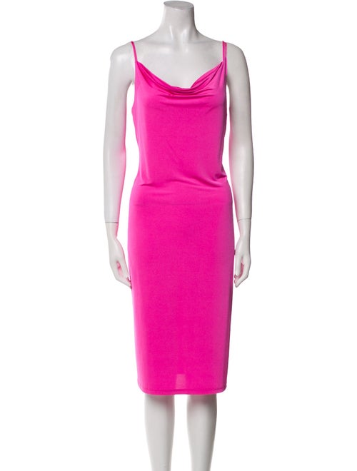 L'Agence Cowl Neck Knee-Length Dress