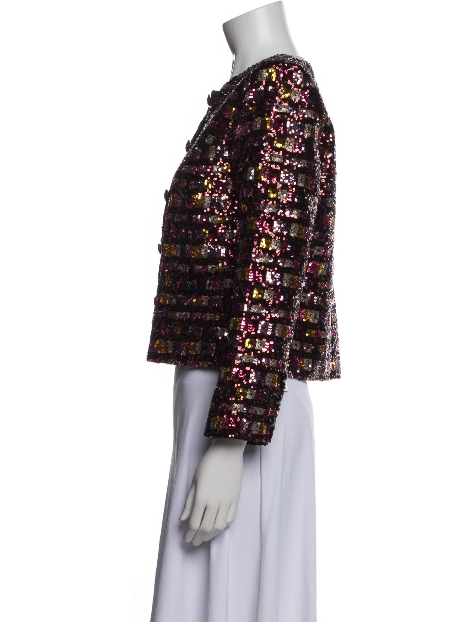 L'Agence Patterned Evening Jacket
