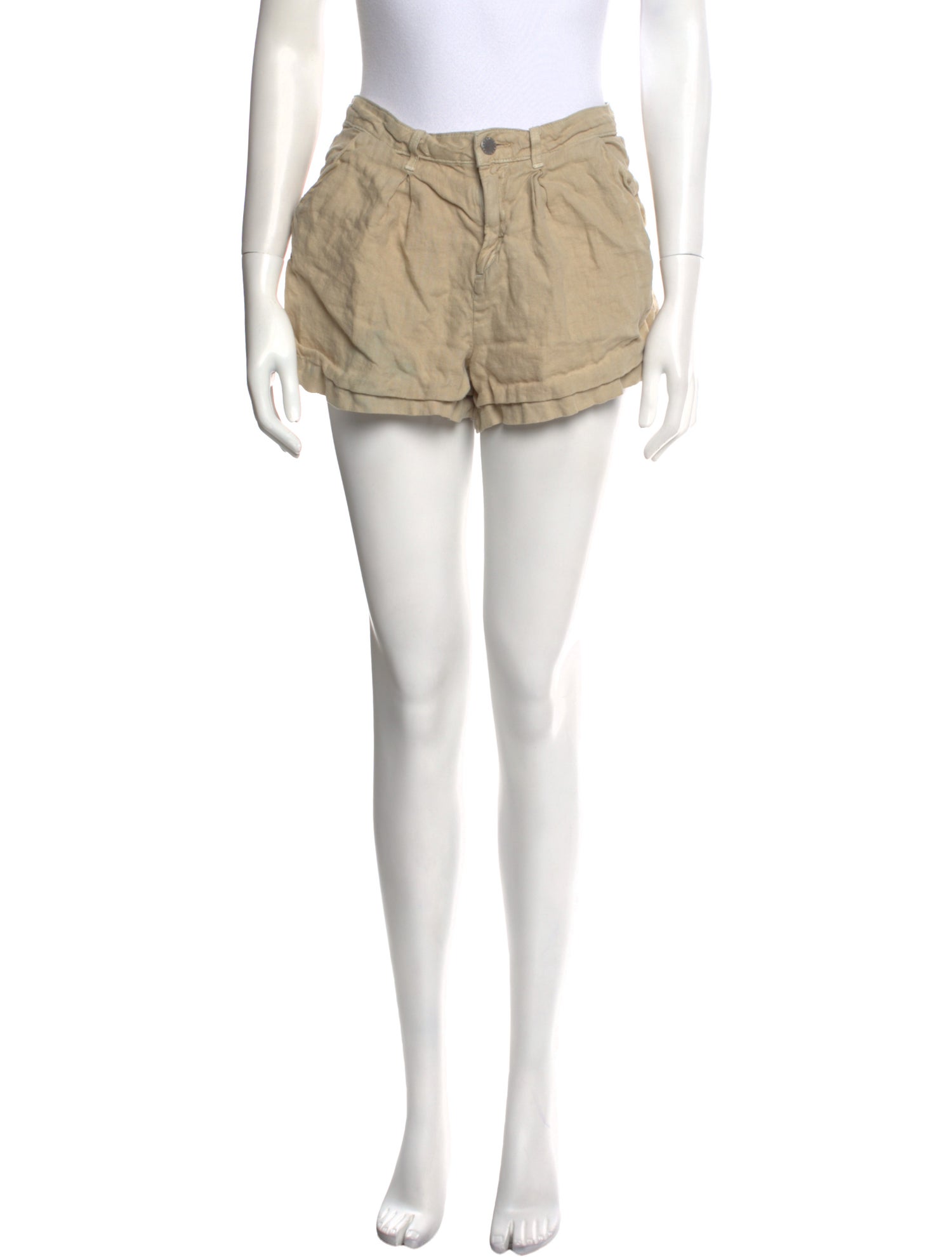 L'Agence Linen Mini Shorts