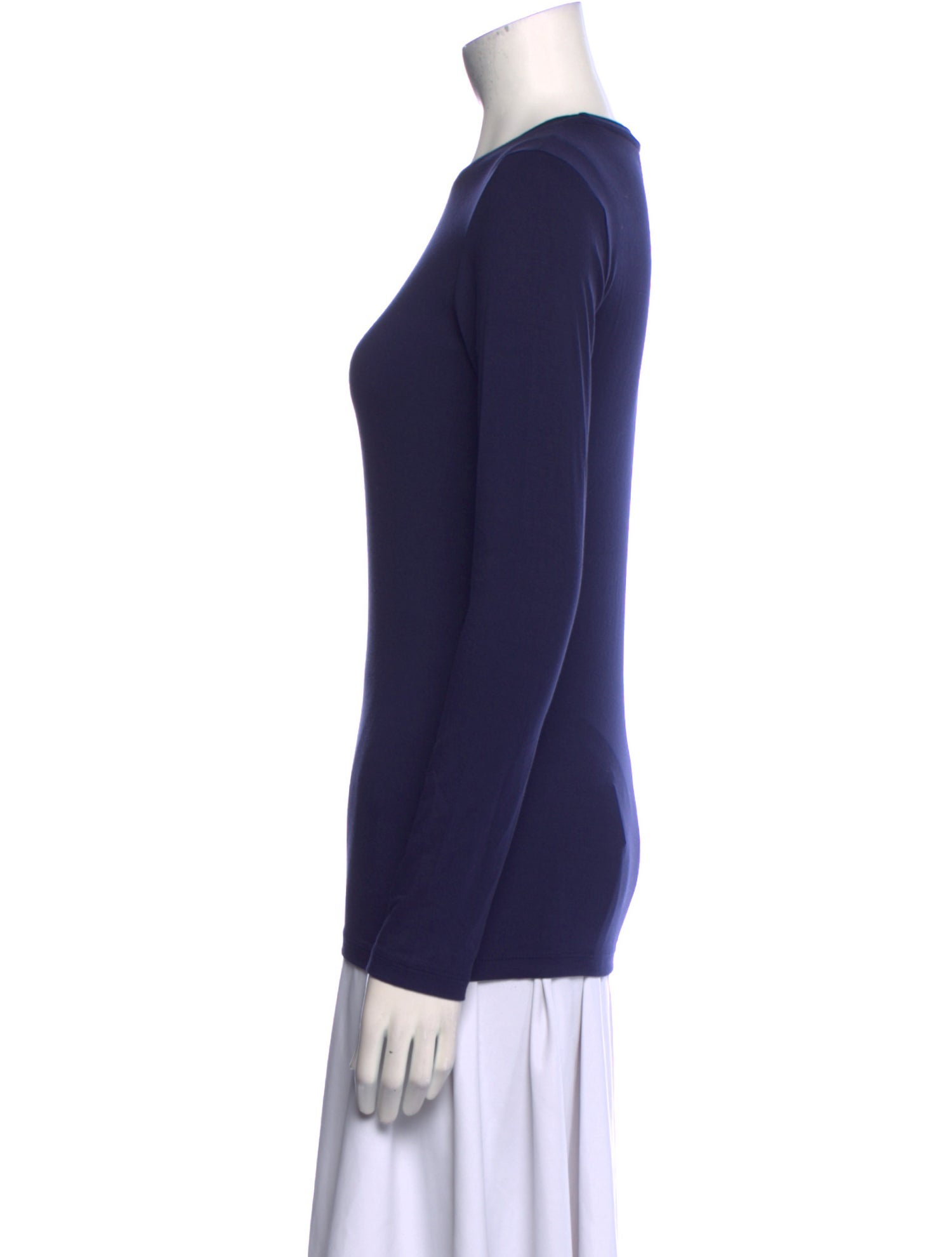 L'Agence Crew Neck Long Sleeve Top