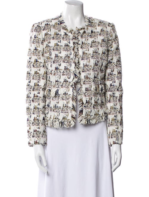 L'Agence Tweed Pattern Evening Jacket