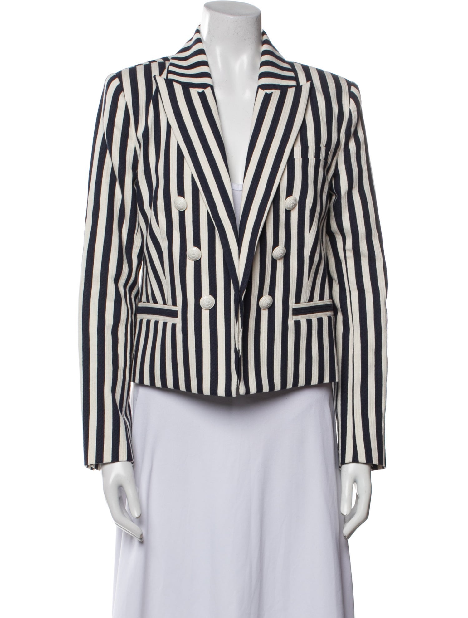 L'Agence Striped Blazer