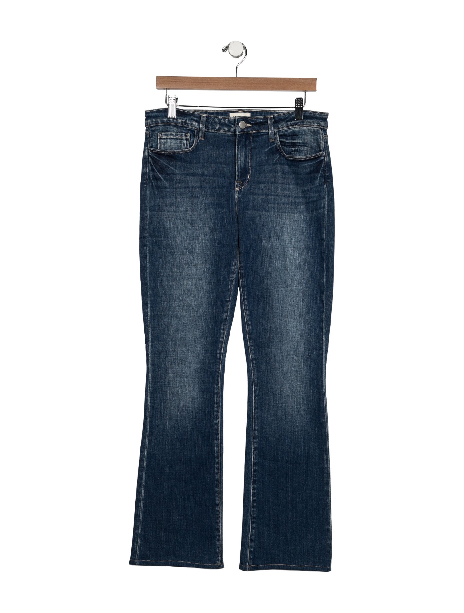 L'Agence Mid-Rise Wide Leg Jeans