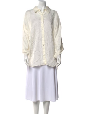 L'Agence Long Sleeve Button-Up Top