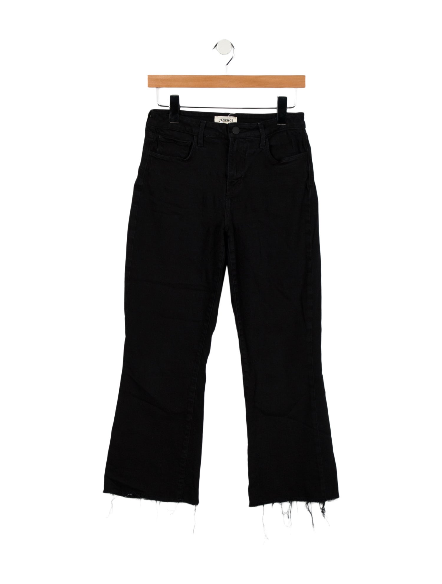 L'Agence Mid-Rise Wide Leg Jeans
