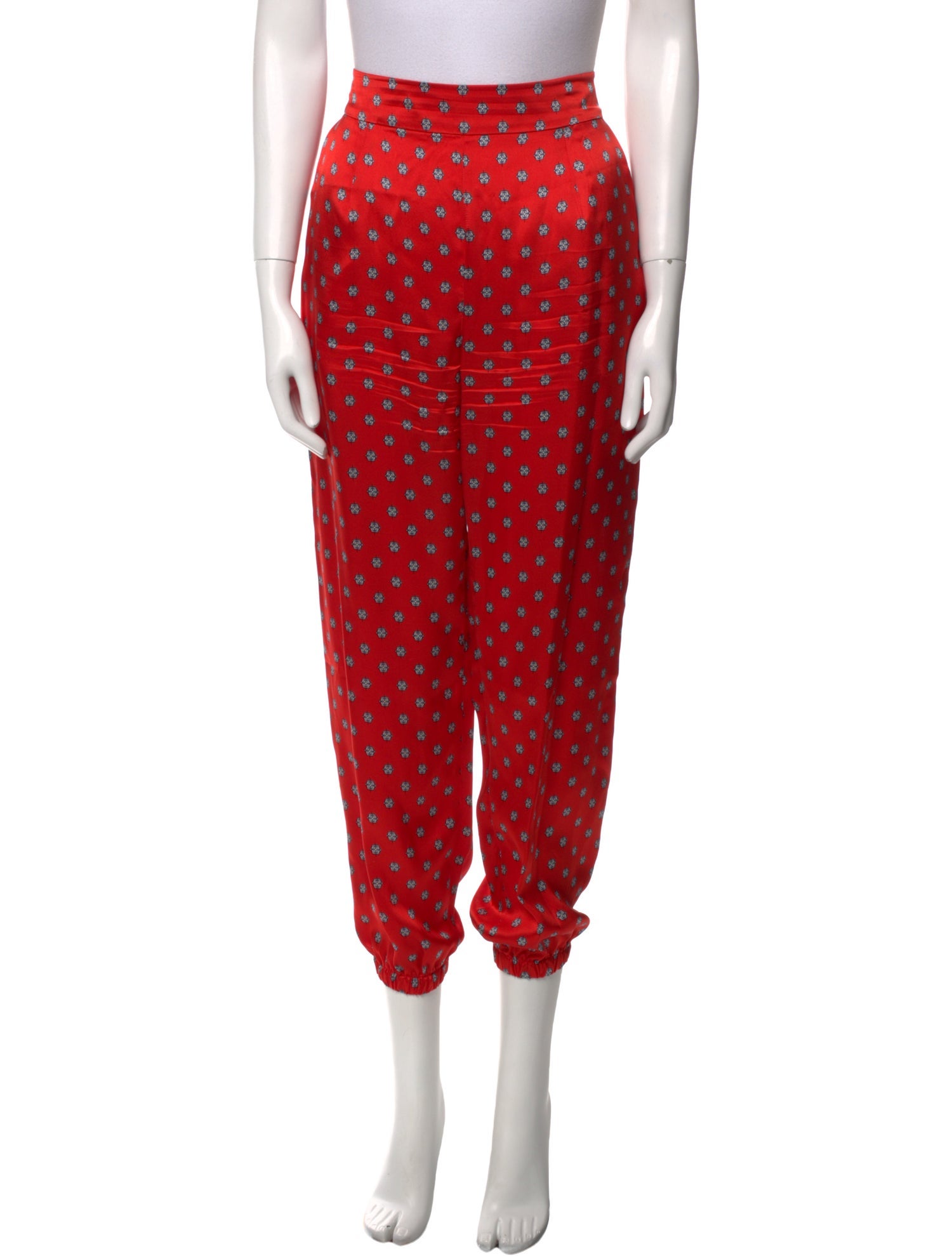 L'Agence Silk Skinny Leg Pants