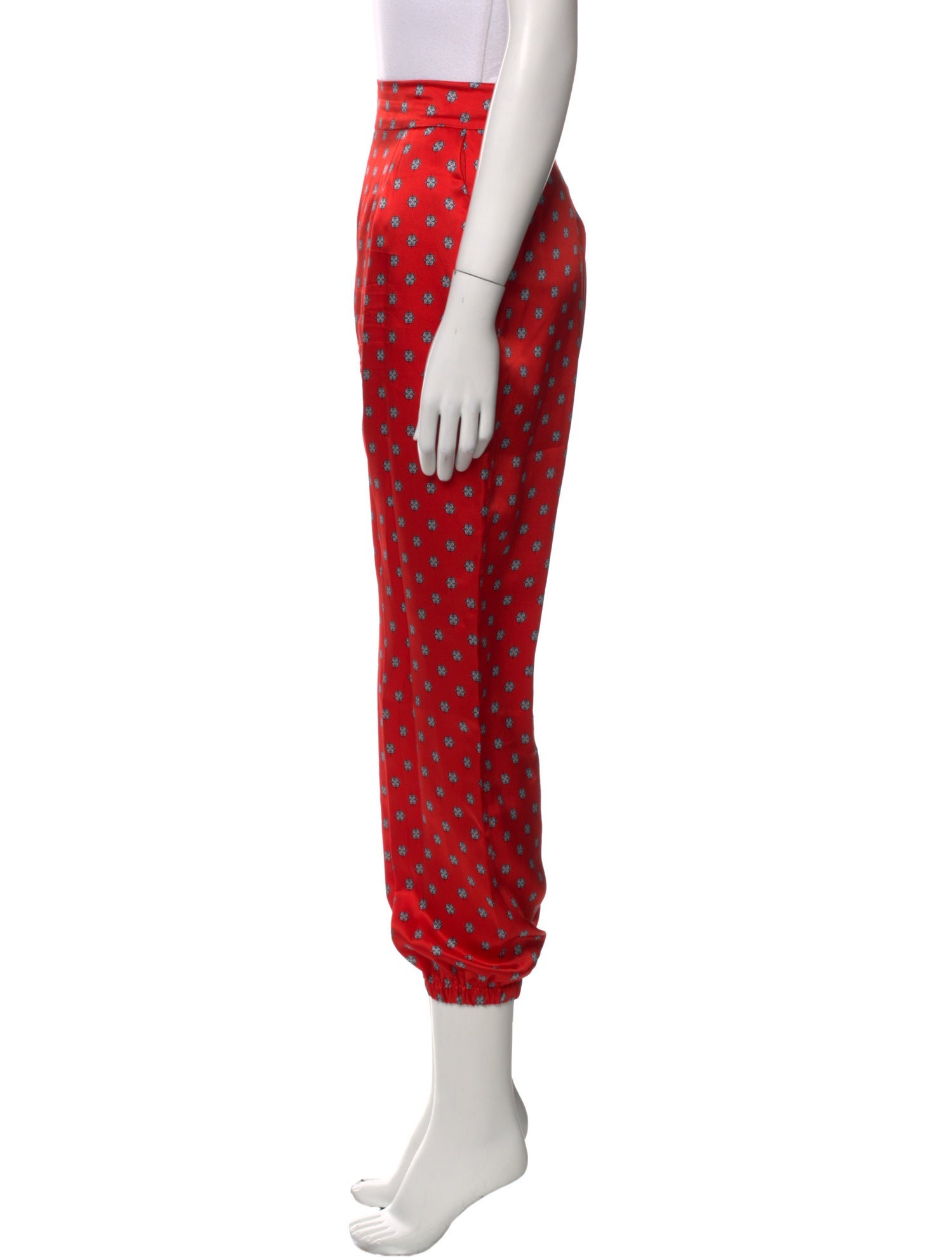 L'Agence Silk Skinny Leg Pants