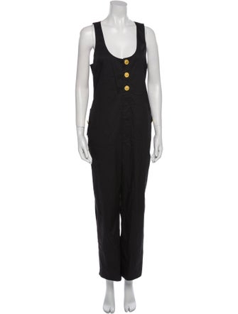 L'Agence Scoop Neck Jumpsuit