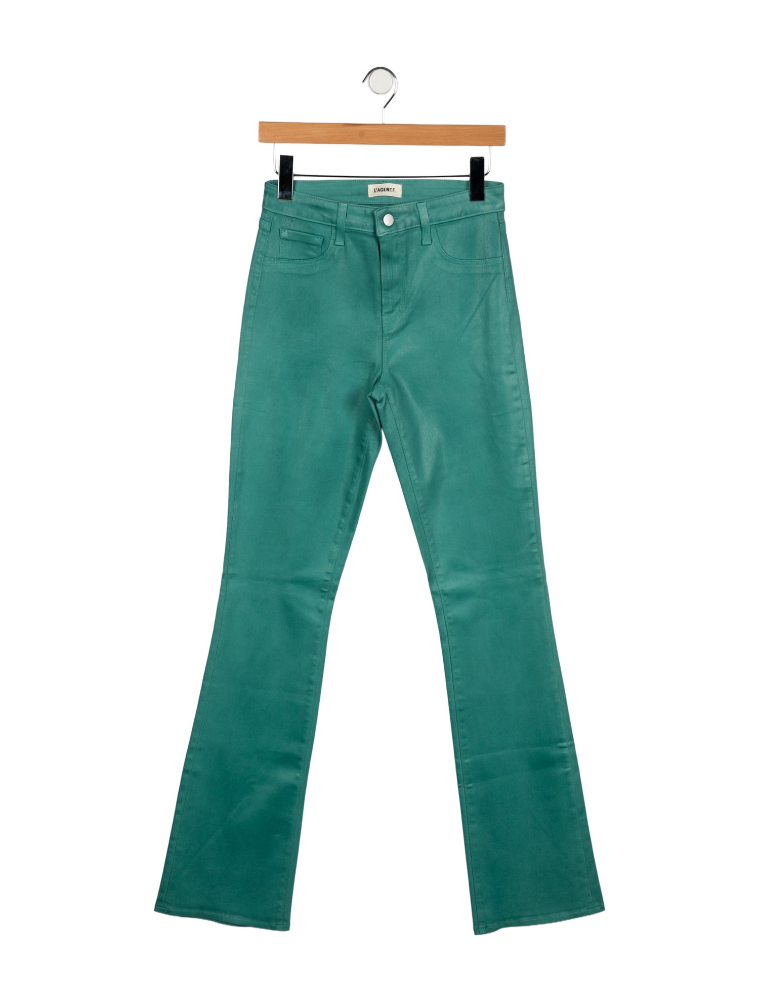 L'Agence Mid-Rise Wide Leg Jeans